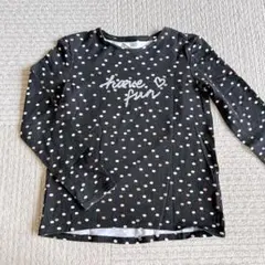H&M 130㎝ ドット柄長袖カットソー