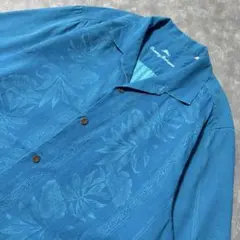 00s Tommy Bahama シルク100% 開襟 キューバ アロハシャツのサムネイル