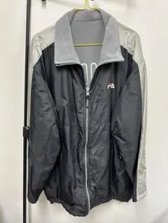 ★リバーシブル★FILAナイロン×フリースL防寒アウター♪