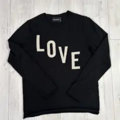 美品 マックスマーラ maxmara アルファベットニット ネイビー Lサイズ