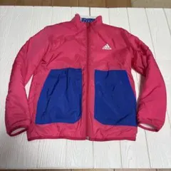 adidas キッズジャンバー　ピンク/青　150センチ