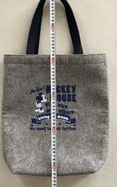 ミッキーマウス フェルトトートバッグ