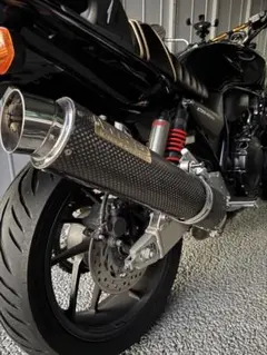 CB400SF NC42 WR'S ダブルアールズ スリップオン マフラー 希少 Sラウンド チタン焼き色タイプ スリップオンマフラー WR'S