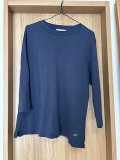 CROCODILE ネイビー 長袖Tシャツ　LL