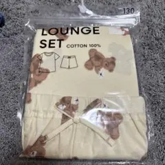 ジーユー　キッズ　lounge set パジャマ　くま