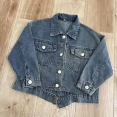 韓国子供服　デニムジャケット　Gジャン　110