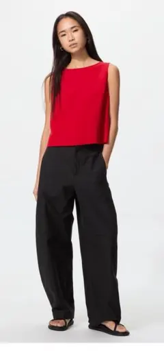 UNIQLO ジャージーバレルレッグパンツ　M