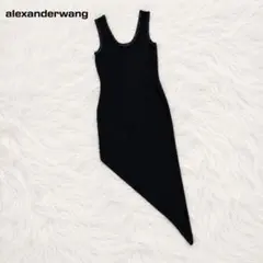 【美品】alexanderwang アシンメトリーチェーンストレッチニットドレスのサムネイル