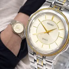 90s Vintage Seiko Dolce tank コンビ 訳ありジャンク - メルカリ