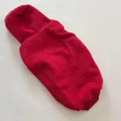 【あったか】犬用 もこもこパーカー Lサイズ レッド