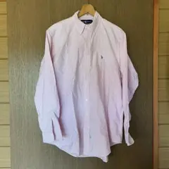 Ralph Lauren 長袖ストライプ BDシャツ L 古着