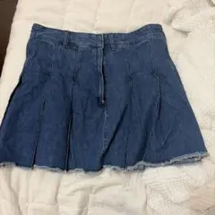 デニム プリーツ ミニスカートのサムネイル
