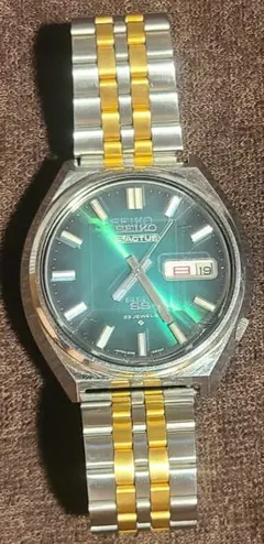 ゆま様　SEIKO QR 青文字盤 カットガラス　73年製　稼働 ゆま様 SEIKO QR 青文字盤 カットガラス 73年製 稼働 - メルカリ