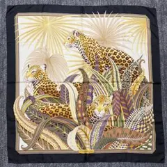 極美品/希少】サルヴァトーレフェラガモ スカーフ シルク ヒョウ