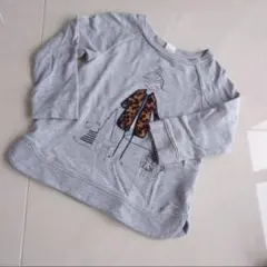 GAP　キッズ　ガールズ　グレー 長袖カットソー トップス　100センチ