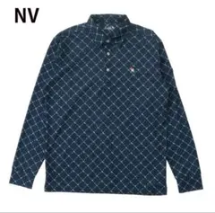 アーノルドパーマー ゴルフウェア ポロシャツ 長袖 メンズ ネイビー L/XL