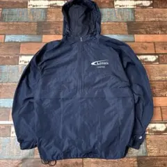 champion チャンピオン　企業ロゴ　ハーフジップ　アノラックジャケット　L