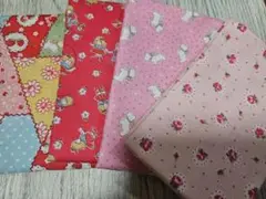 SALE✨かわいい♡カットクロス ピンク&赤系 4枚アソート♡