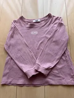 【X-girl STAGES】長袖Tシャツ ピンク 120 ロゴ キッズ