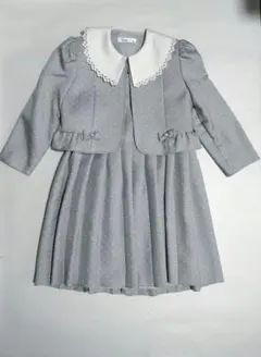 卒園式　入学式　フォーマル　１３０ｃｍ　　アンサンブル　ブルー系　ワンピース