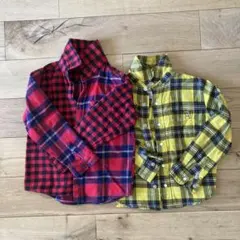 アーノルドパーマー　キッズ　チェックシャツ　115 120 ２枚セット