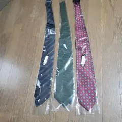 POLOGRUND ネクタイ 3本セット ネイビー グリーン レッド