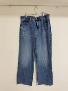 UNIQLO ワイドストレートジーンズ　27