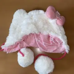 ユニバ ハローキティ リボン付き帽子