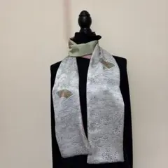ストール　着物リメイク　ハンドメイド　正絹 リバーシブル