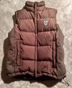 Stussy ブラウン ダウンベスト Mサイズ