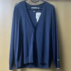 新品　アニヤANYA Vネックカーディガン ネイビー　L ユニクロ