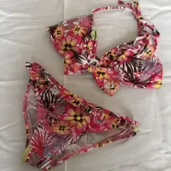 ROXY フラワープリント セパレート水着 Lサイズ