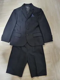 キッズ スーツ ブラック 110センチ シャツ・ネクタイ付き 美品