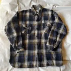 70年代　ヴィンテージ CPOシャツ　ネルシャツ　カーディガン　モヘアニット