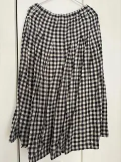 ubasoku ギンガムチェック フレアスカート