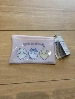 ダイソー ちいかわ フラットポーチ
