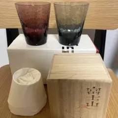 スガハラガラス　フォーシーズンズホテル椿山荘　ペアグラス　富士山グラス　セット