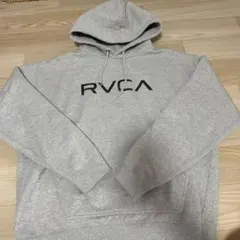 RVCA グレー フード付きパーカー