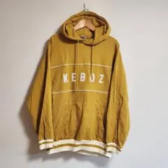 KEBOZ ケボズ スウェット プルオーバーパーカー フーディー ロゴ XL
