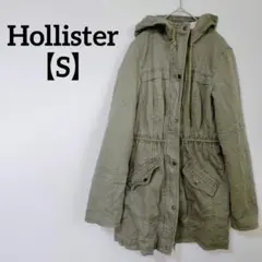 1点物❗️Hollister 【S】グリーン フード付き ミリタリージャケット