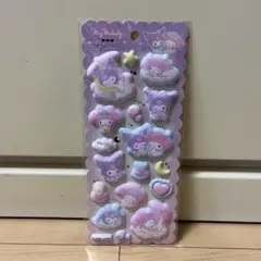 【国内正規品】【新品未使用】マシュマロぷっくりシール【マイメロ&クロミ】