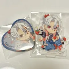 宇髄天元　ストロベリーフェスティバル　アクリルスタンド　缶バッジ　鬼滅の刃