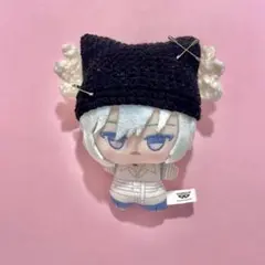 ちびぐるみ　黒　天使　帽子　ぬい服