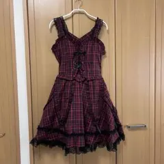 公*o様 ozz☆ozz on☆フリルタブリエ☆エプロン☆ゴスロリ☆薔薇刺繍