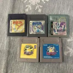 ポケットモンスター ゲームボーイソフト 5本セット