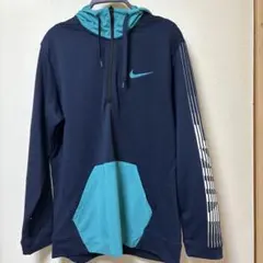 NIKE ハーフジップ パーカー ネイビー ブルー