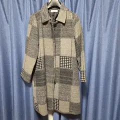 パッチワーク風コート