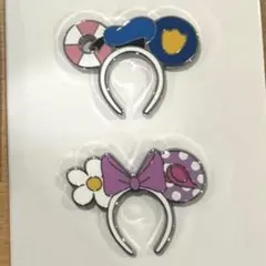 東京ディズニー ピンコレクション ピンバッジ カチューシャ ドナルド　デイジー