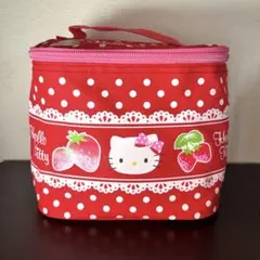HELLO KITTY いちご柄バニティポーチ