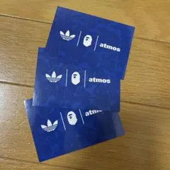3枚セット　ノベルティステッカー　adidas bape atmos